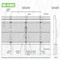 Fine mesh di collegamento a catena del parco giochi